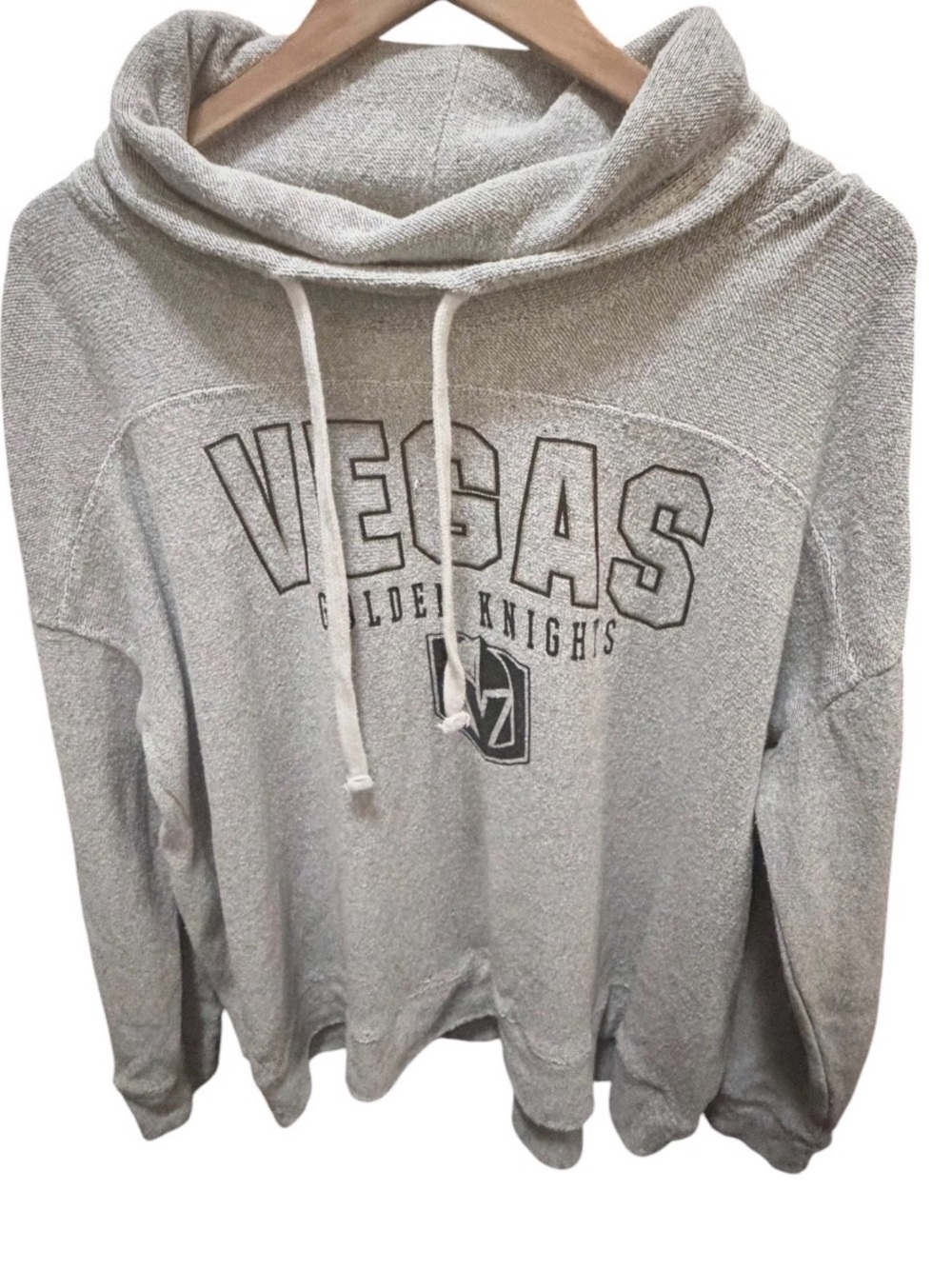NHL Vegas Golden Knights Light Gray Cowl Neck Pullover